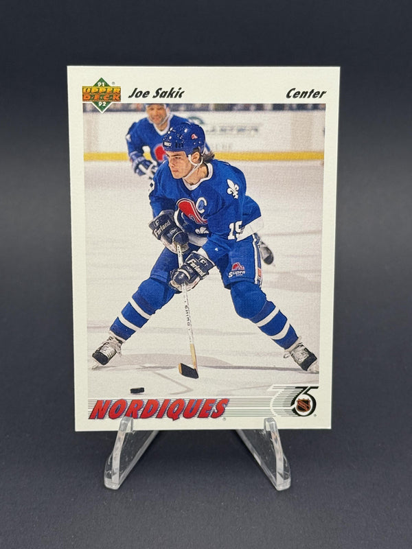 1991-92 Upper Deck French #333b Joe Sakic