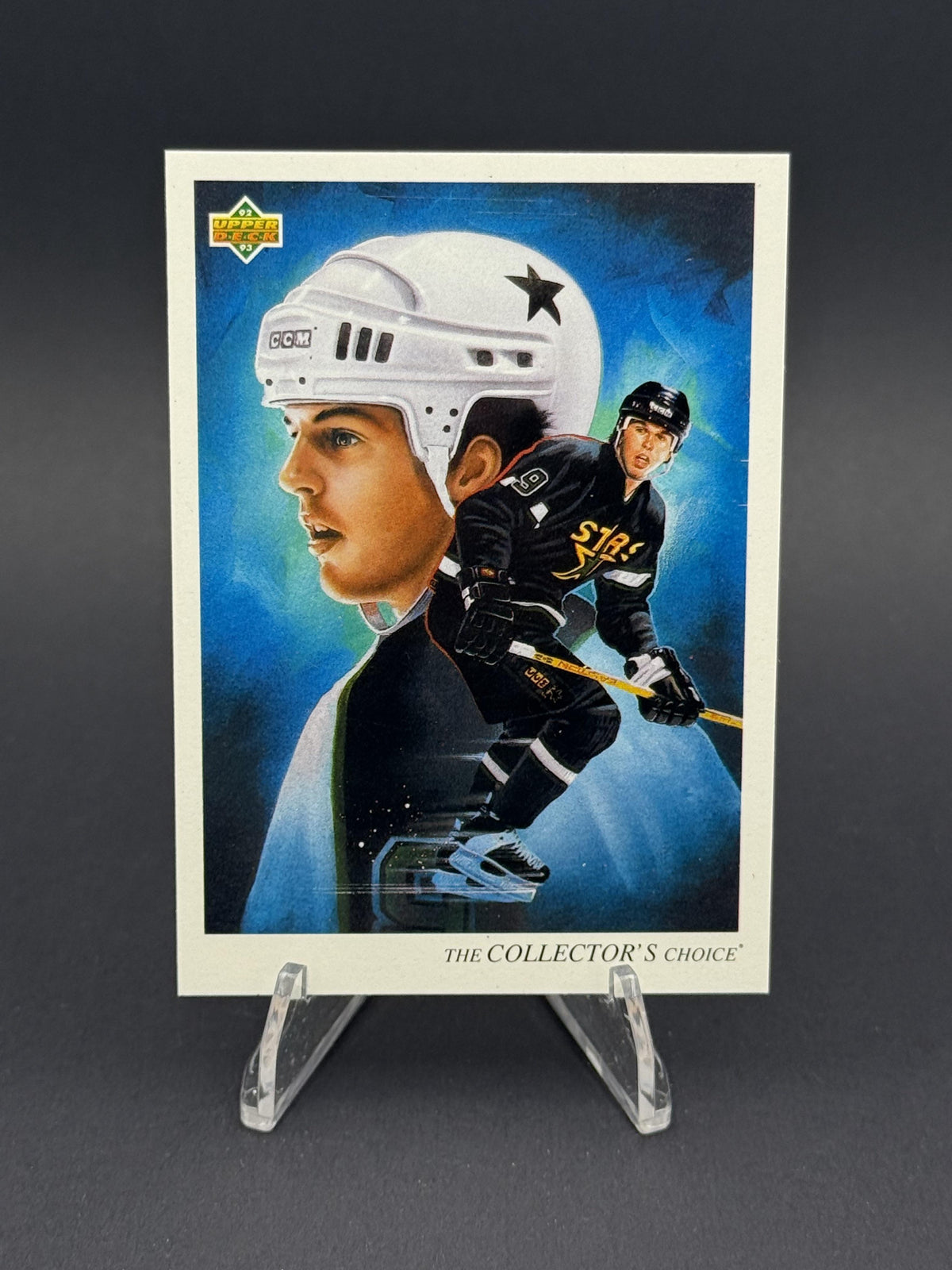 1992-93 Upper Deck #9b Mike Modano Upper Deck Text and Logo Hologram