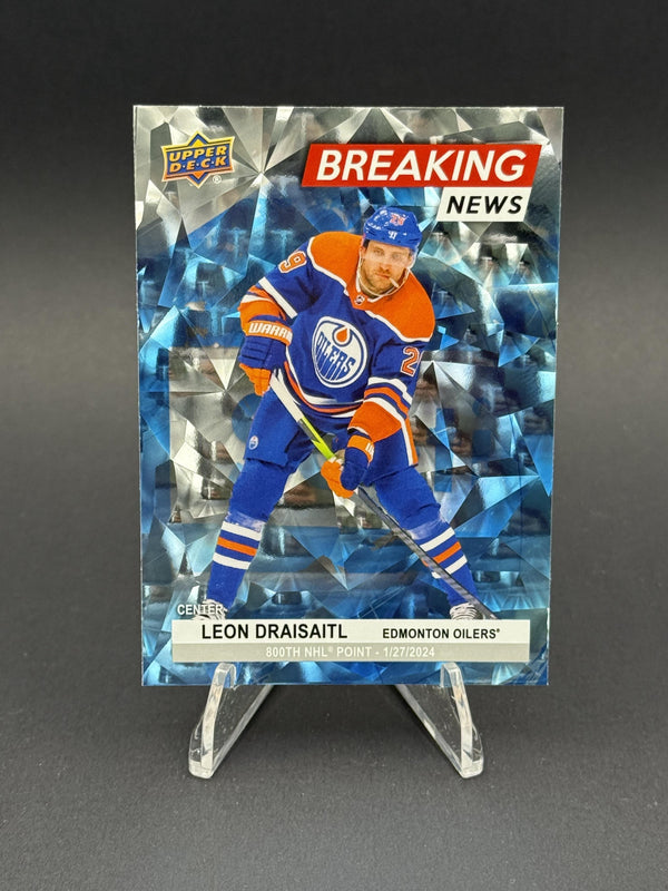 2024-25 Upper Deck #BN-29 Leon Draisaitl Breaking News