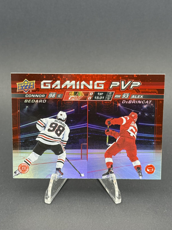 2024-25 Upper Deck #GPVP-5 Connor Bedard / Alex DeBrincat Gaming PVP