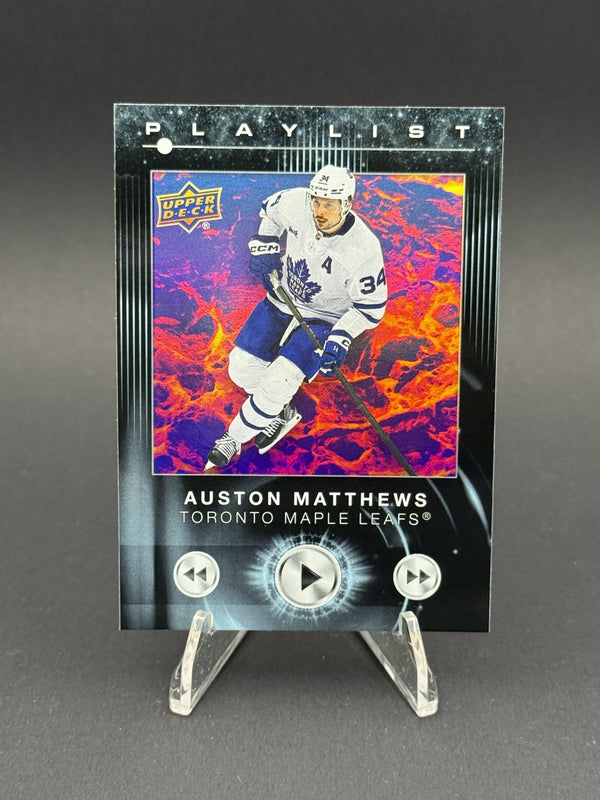 2024-25 Upper Deck #PL-10 Auston Matthews Playlist Speckled