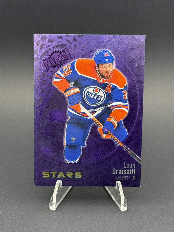 2022-23 SkyBox Metal Universe #113 Leon Draisaitl Spectrum FX Purple #/199