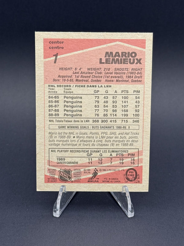 1989-90 O-Pee-Chee #1 Mario Lemieux