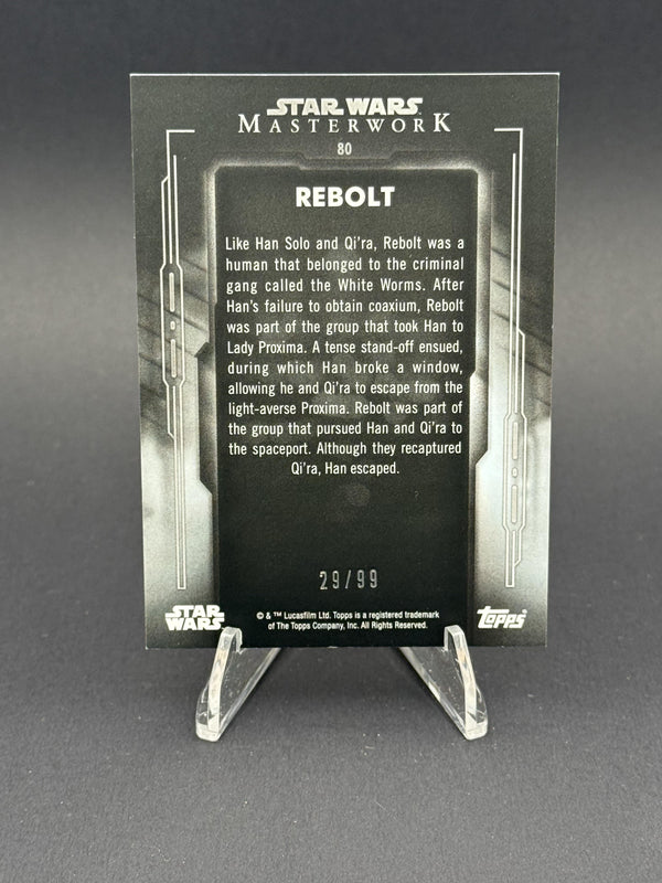 2020 Topps Star Wars Masterwork #80 Rebolt Green #/99