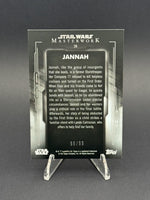 2020 Topps Star Wars Masterwork #28 Jannah Green 98/99