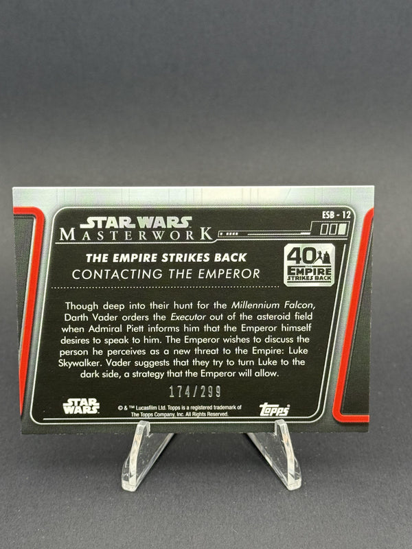 2020 Topps Star Wars Masterwork #ESB - 12 Contacting the Emperor #174/299