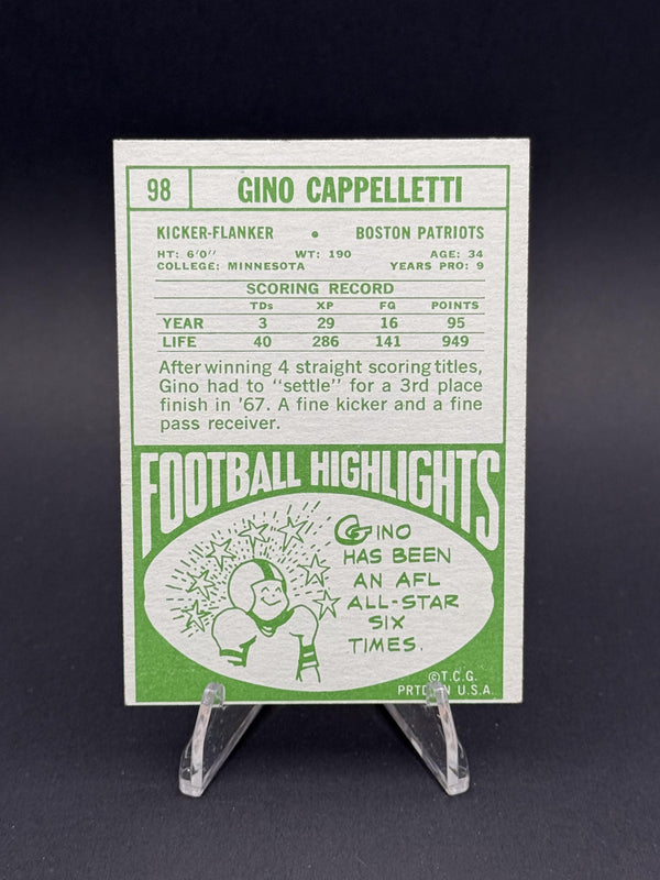 1968 Topps #98 Gino Cappelletti