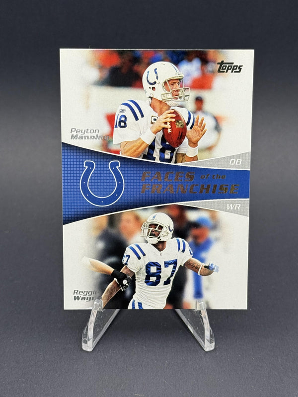 2011 Topps #FF-MW Peyton Manning / Reggie Wayne Faces of the Franchise