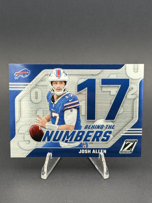2023 Panini Zenith #15 Josh Allen Behind the Numbers