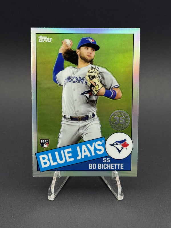 2020 Topps Chrome Ben Baller Edition #85TC-2 Bo Bichette 1985 Topps Baseball