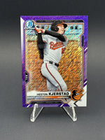 2021 Bowman Chrome #BCP-166 Heston Kjerstad Prospects Mojo Purple #42/250
