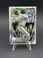 2021 Bowman Draft #BDC-40 Heston Kjerstad Chrome Black & White RayWave Refractor