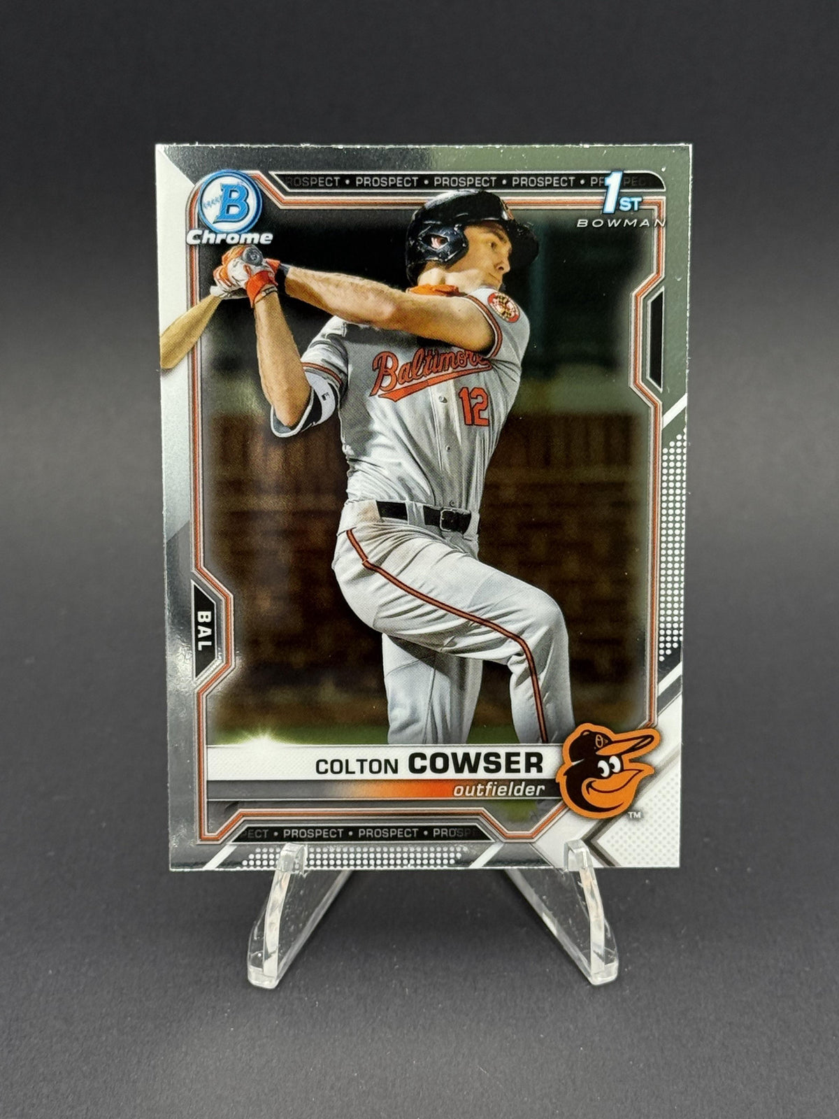 2021 Bowman Draft #BDC-166 Colton Cowser Chrome Refractor