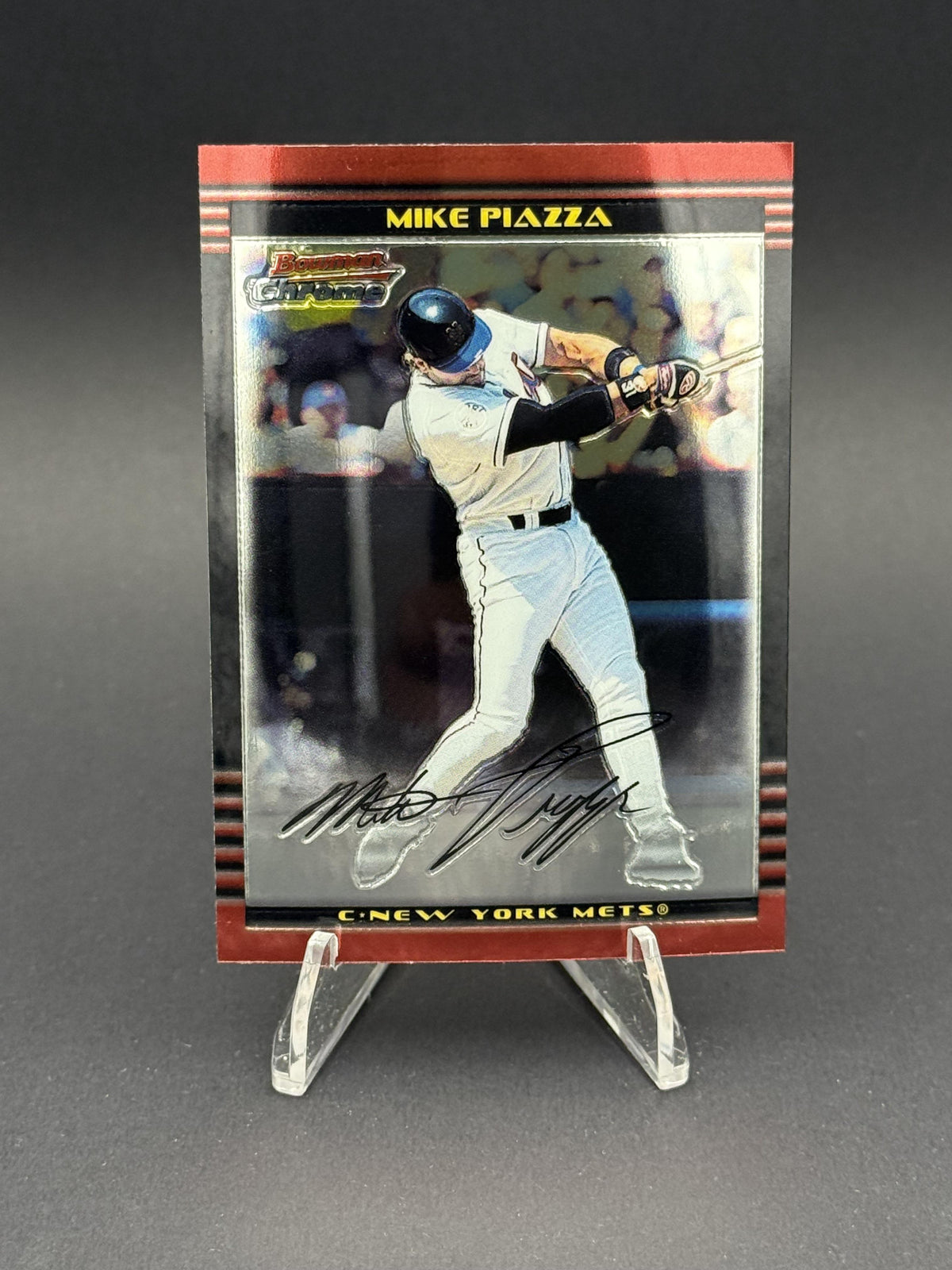 2002 Bowman Chrome #100 Mike Piazza