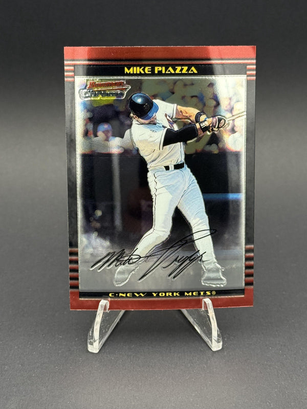 2002 Bowman Chrome #100 Mike Piazza