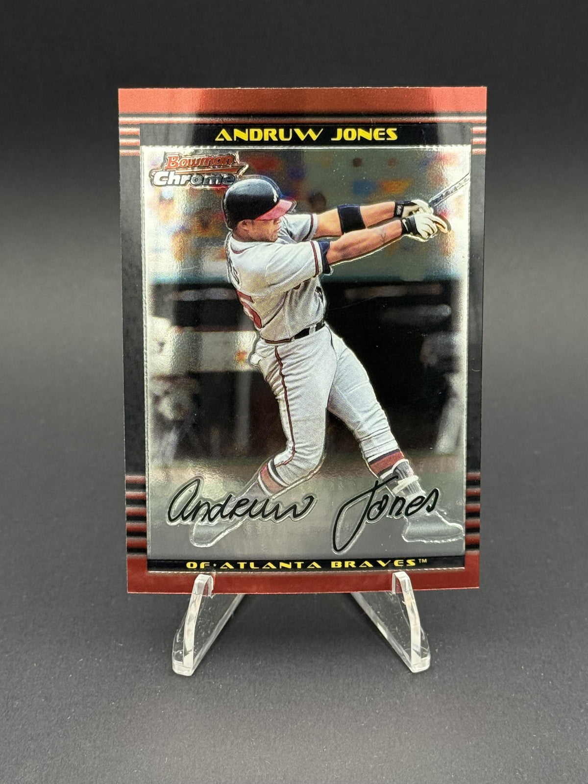 2002 Bowman Chrome #32 Andruw Jones