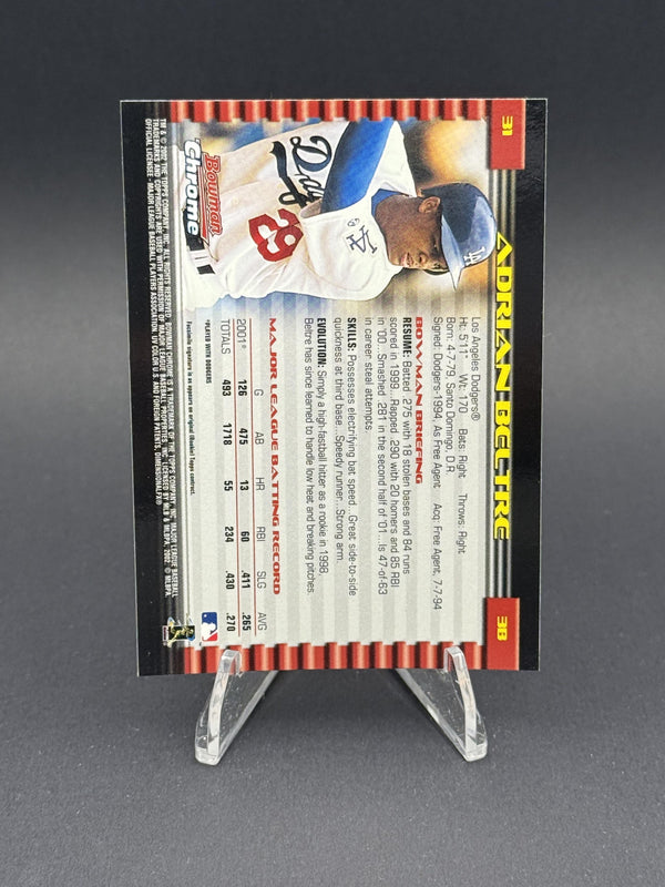 2002 Bowman Chrome #31 Adrian Beltre