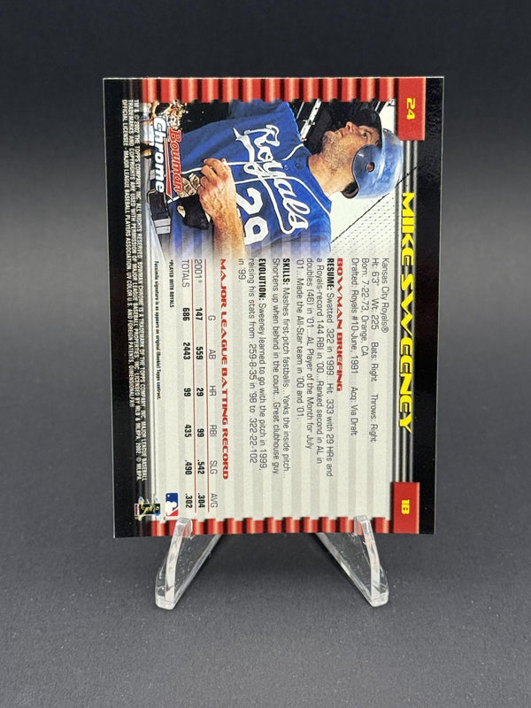 2002 Bowman Chrome #24 Mike Sweeney