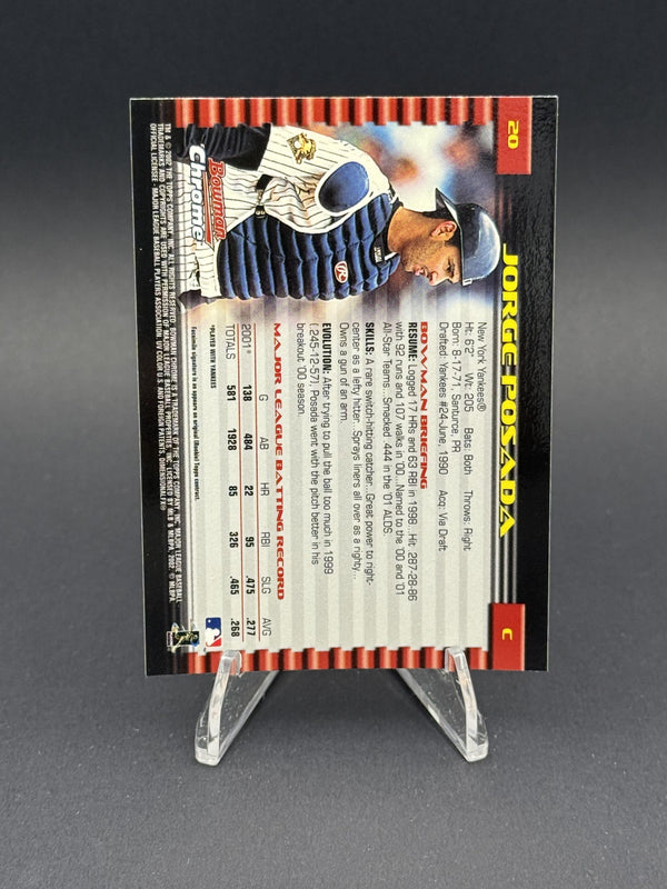 2002 Bowman Chrome #20 Jorge Posada