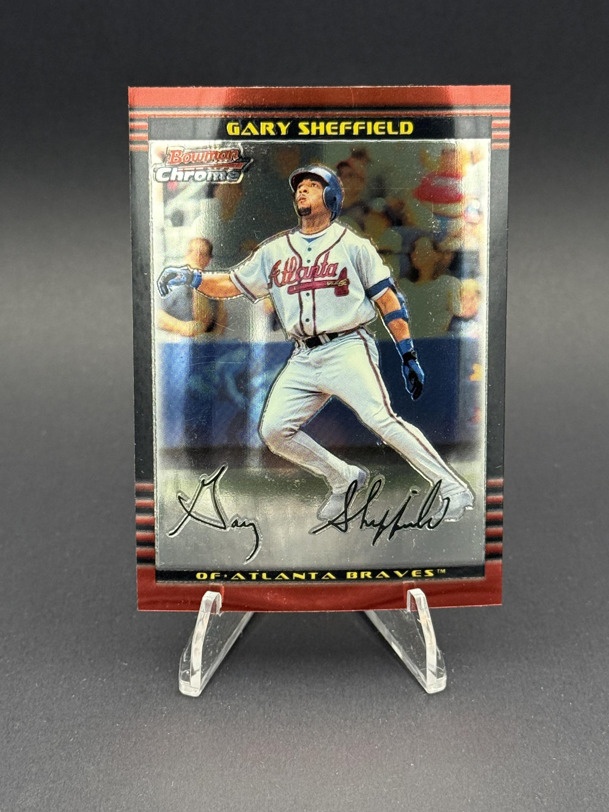 2002 Bowman Chrome #48 Gary Sheffield