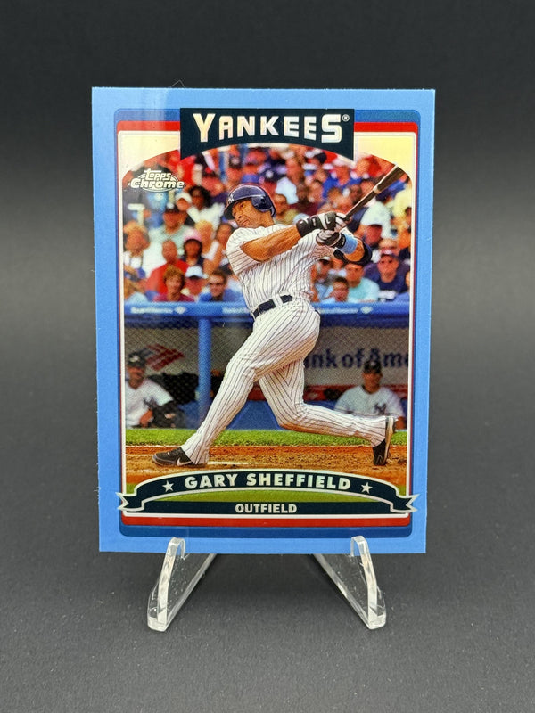 2006 Topps Chrome #224 Gary Sheffield Blue Refractors