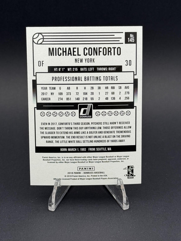 2018 Donruss Optic #111 Michael Conforto Pink