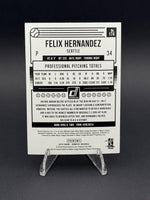 2018 Donruss #174 Felix Hernandez Holo Green