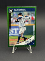 2018 Donruss #174 Felix Hernandez Holo Green