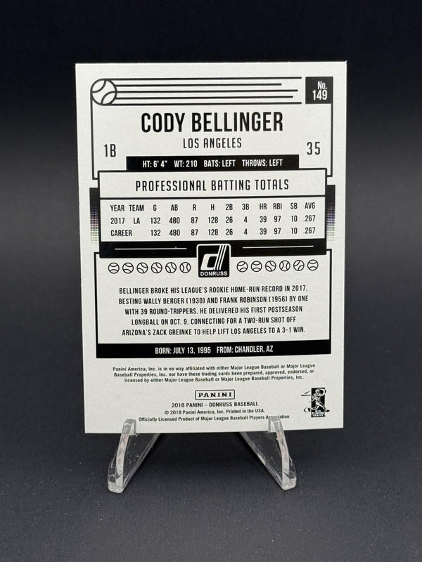 2018 Donruss #149 Cody Bellinger Holo Green