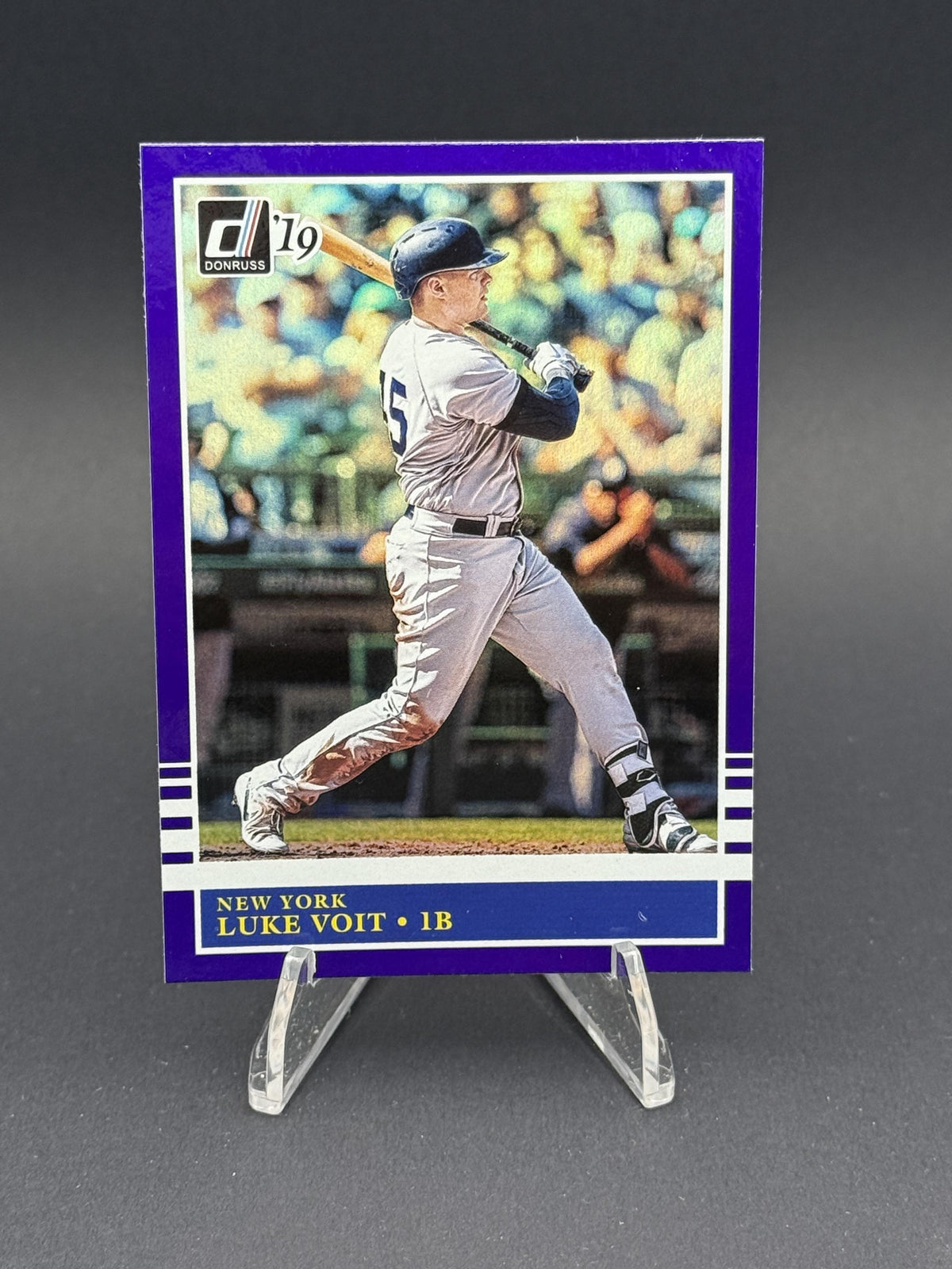2019 Donruss #244 Luke Voit Holo Purple