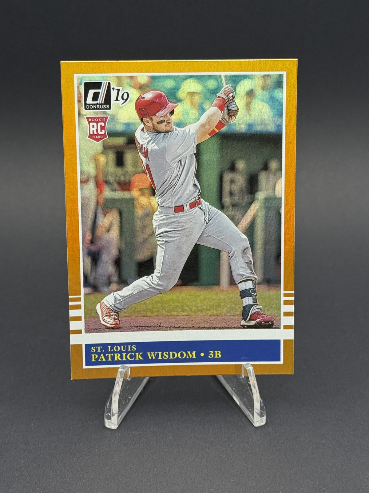 2019 Donruss #225 Patrick Wisdom Holo Orange (RC)