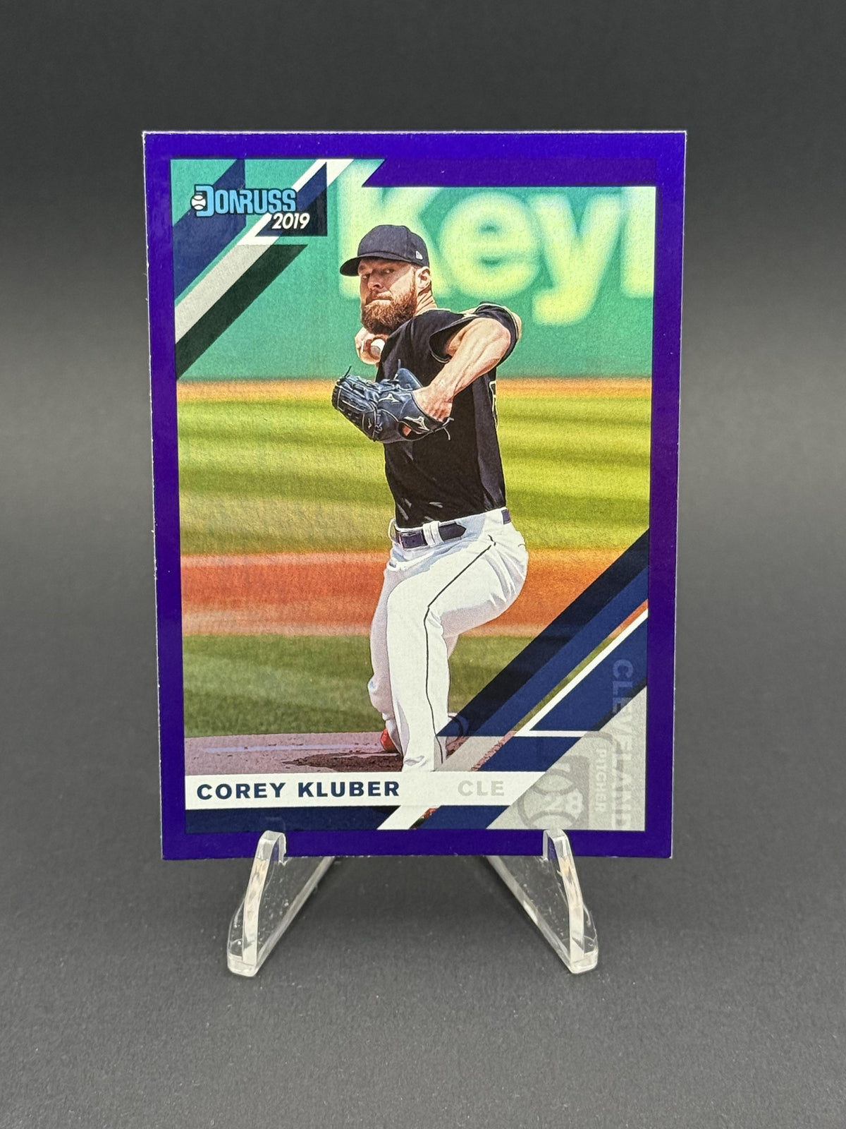 2019 Donruss #86 Corey Kluber Holo Purple :