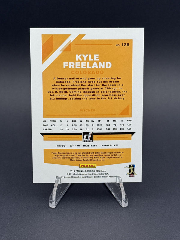 2019 Donruss #126a Kyle Freeland