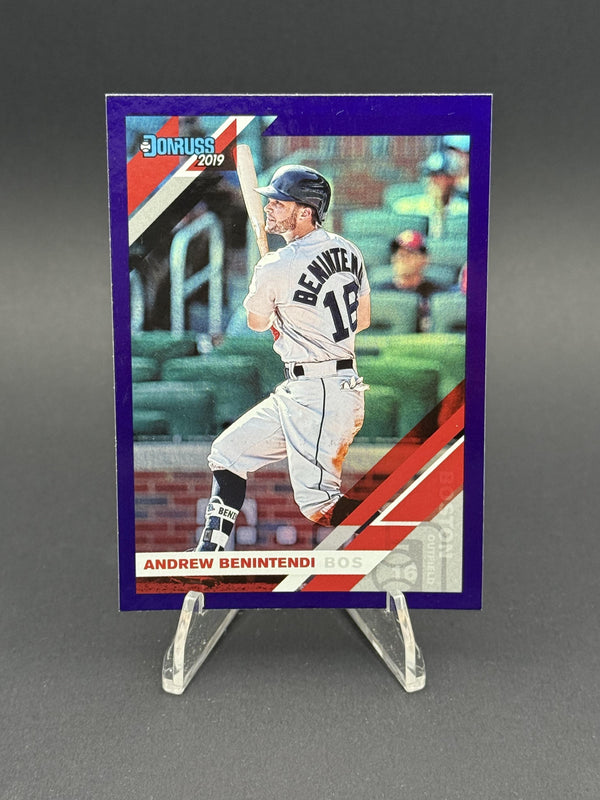 2019 Donruss #76 Andrew Benintendi Holo Purple