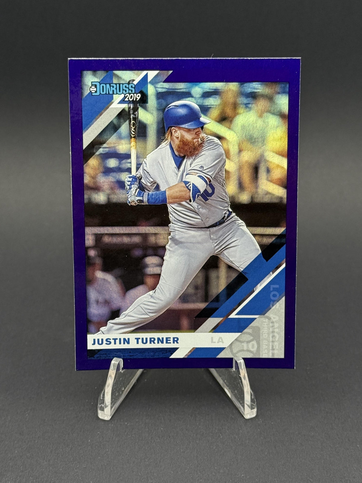 2019 Donruss #95 Justin Turner Holo Purple