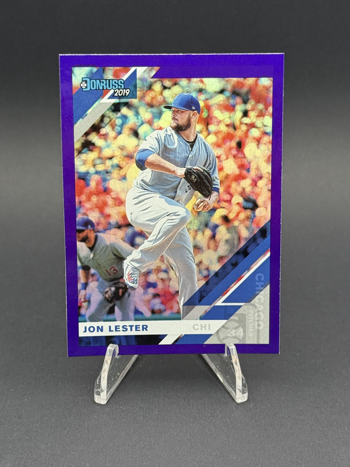 2019 Donruss #108 Jon Lester Holo Purple