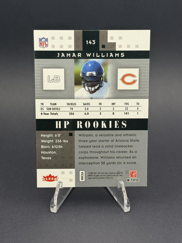 2006 Fleer Hot Prospects #143 Jamar Williams (RC) #0500/1150