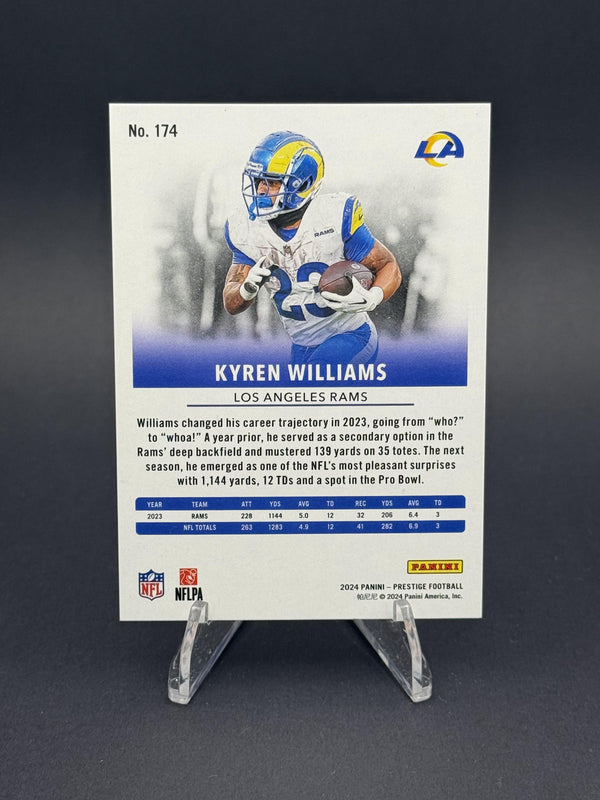 2024 Panini Prestige #174 Kyren Williams Blue Xtra Points #185/599