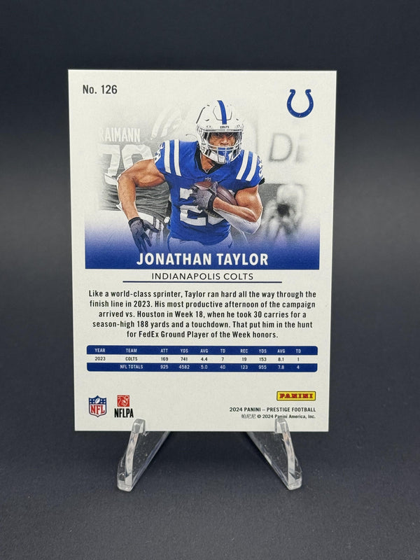 2024 Panini Prestige #126 Jonathan Taylor Blue Xtra Points #520/599