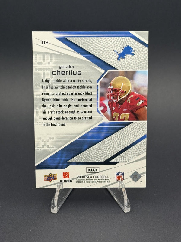 2008 SPx #108 Gosder Cherilus Silver Holofoil Rookies (RC) #156/299