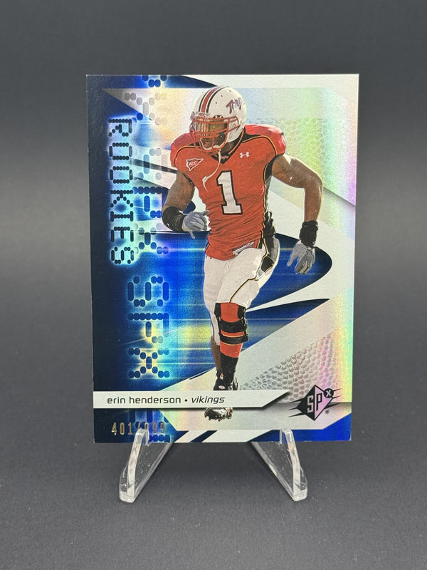 2008 SPx #105 Erin Henderson (RC) #401/999
