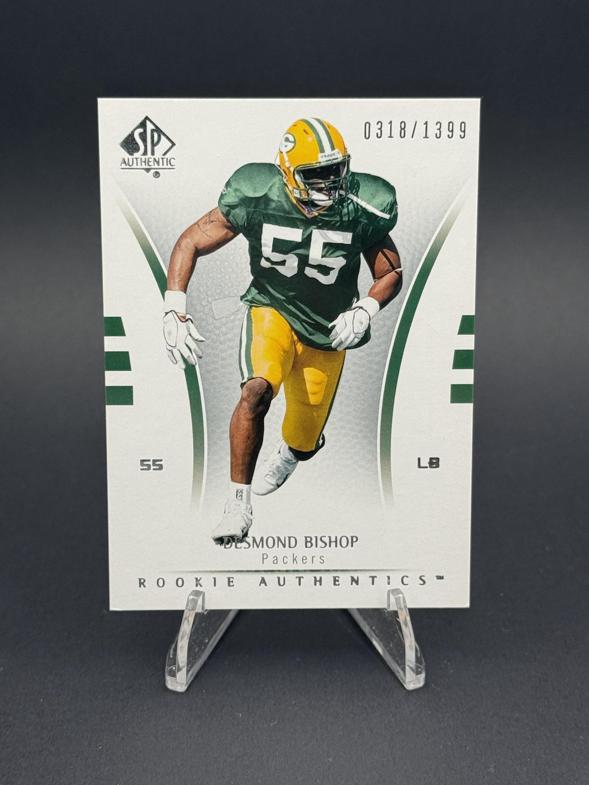 2007 SP Authentic #157 Desmond Bishop (RC) #0318/1399