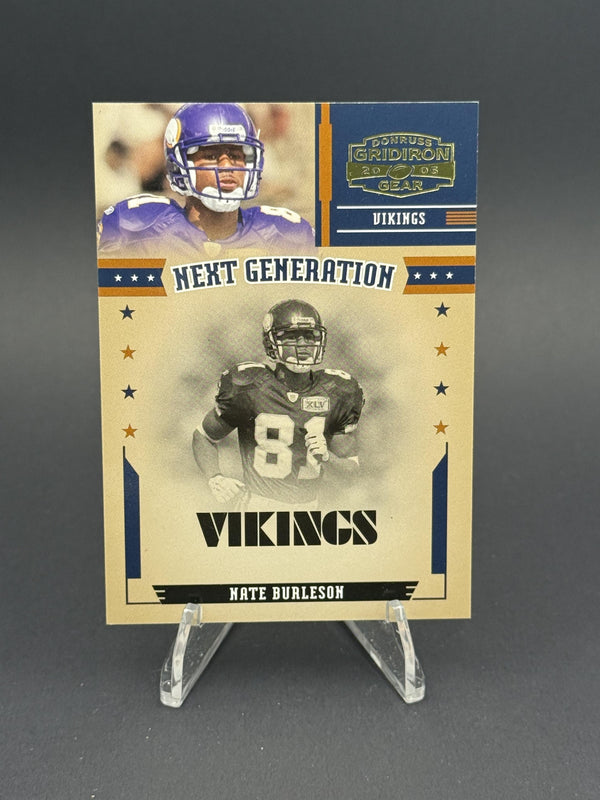 2005 Donruss Gridiron Gear #NG-9 Nate Burleson Next Gen Gold #0580/1000