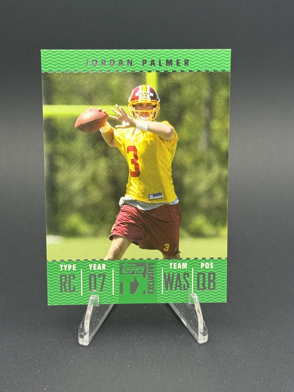 2007 Topps TX Exclusive #174 Jordan Palmer (RC) #569/799