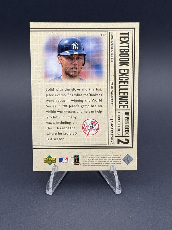 1999 Upper Deck #T17 Derek Jeter Textbook Excellence