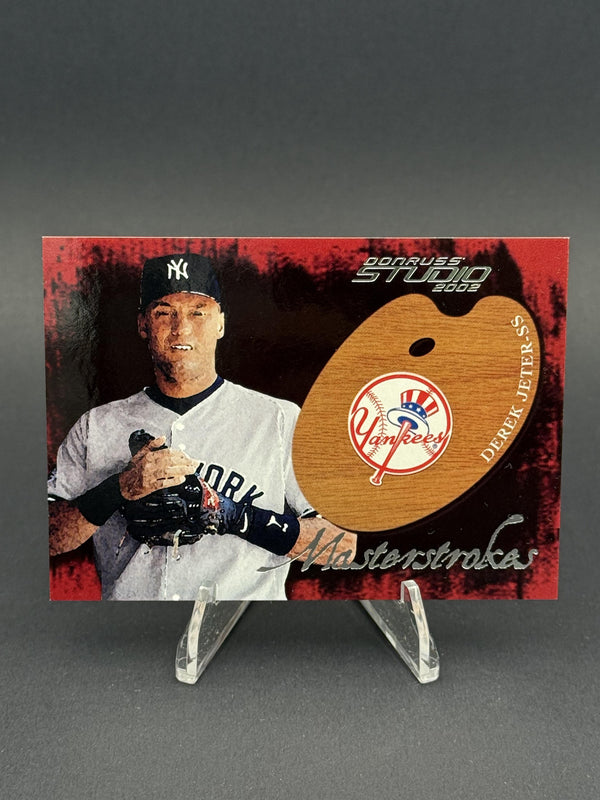 2002 Donruss Studio #MS-23 Derek Jeter Masterstrokes