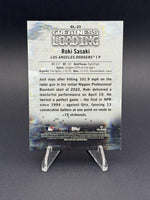 2025 Bowman #GL-23 Roki Sasaki Greatness Loading (RC)