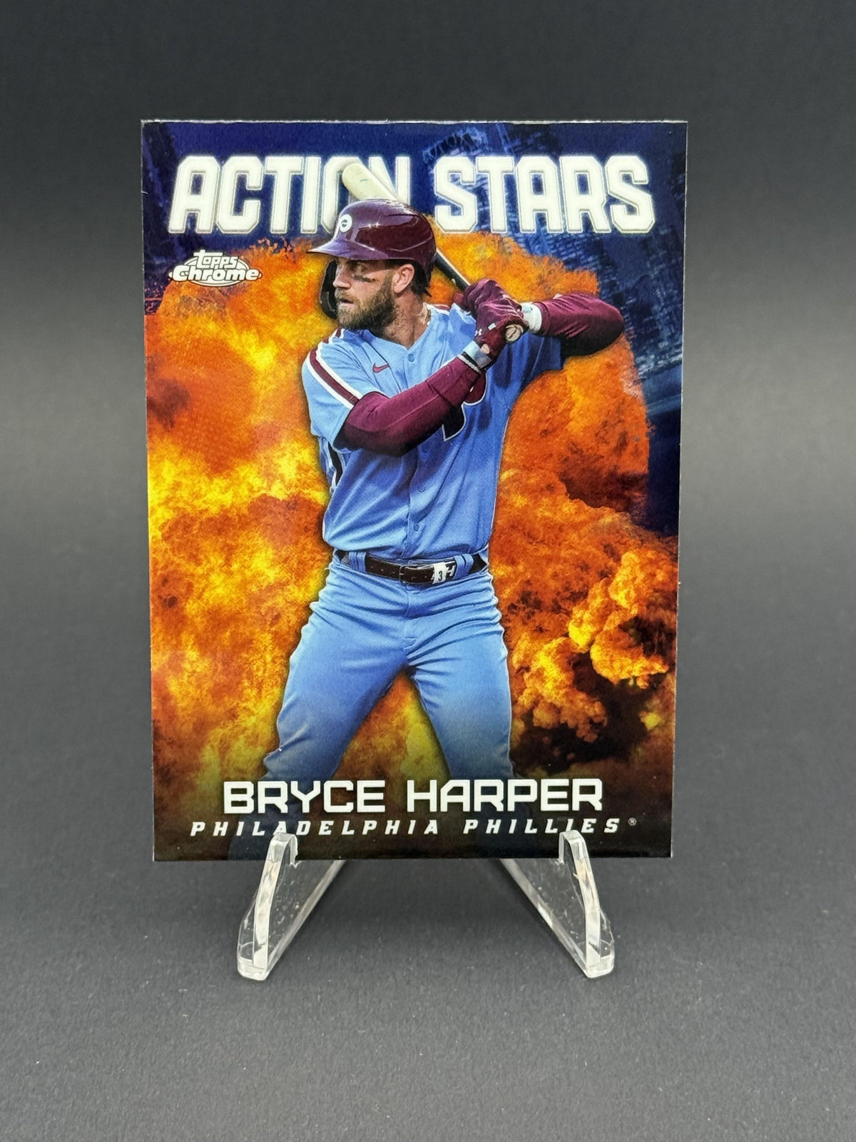 2023 Topps Chrome Update #ASC-16 Bryce Harper Action Stars