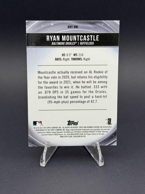 2021 Bowman #RRY-RM Ryan Mountcastle Chrome ROY Favorites Mojo Refractor (RC)