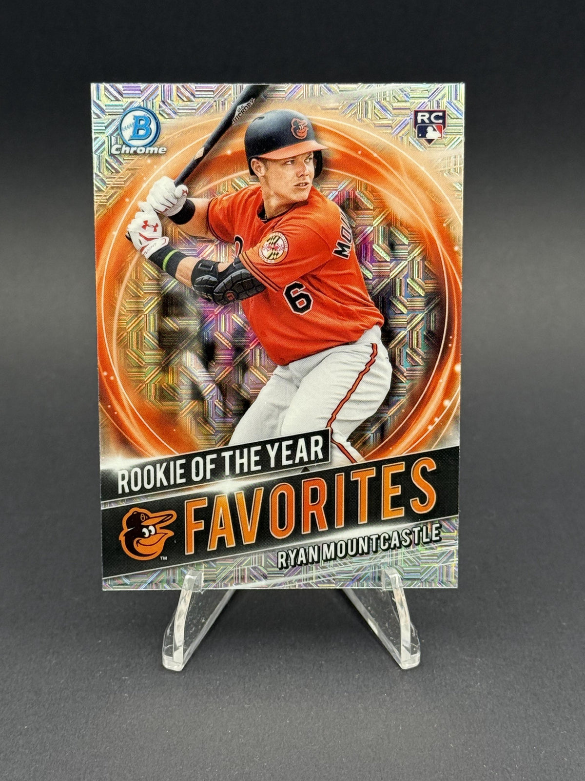 2021 Bowman #RRY-RM Ryan Mountcastle Chrome ROY Favorites Mojo Refractor (RC)